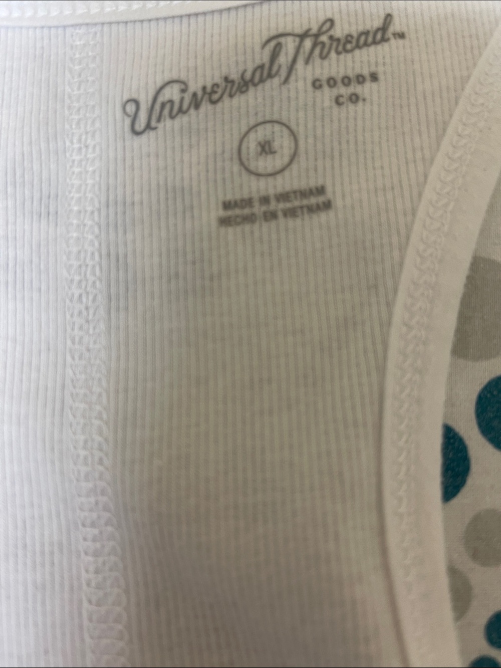 Universal Thread White Racerback Tank Top - Picture 2 of 2